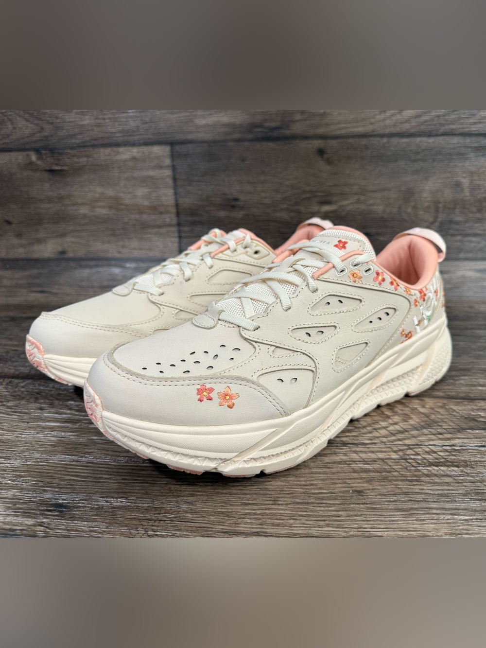 NWOB HOKA Vibrant Bloom Clifton L BP Sneaker Women's Sz 12